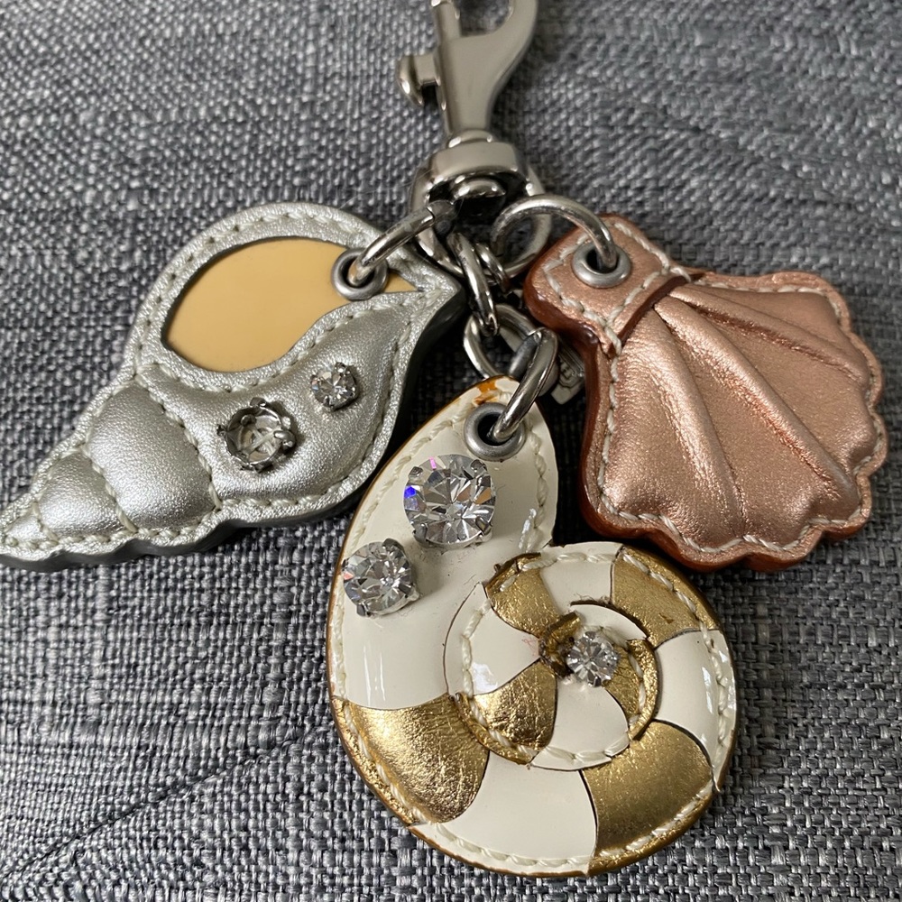 Coach Seashell Beach Key Bag Charm